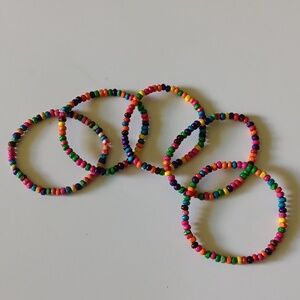 Colorful stretch bracelets